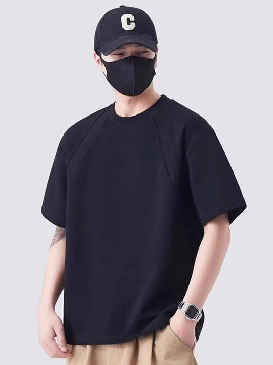 Men's Plus Size Round Neck Short Sleeve T-Shirt