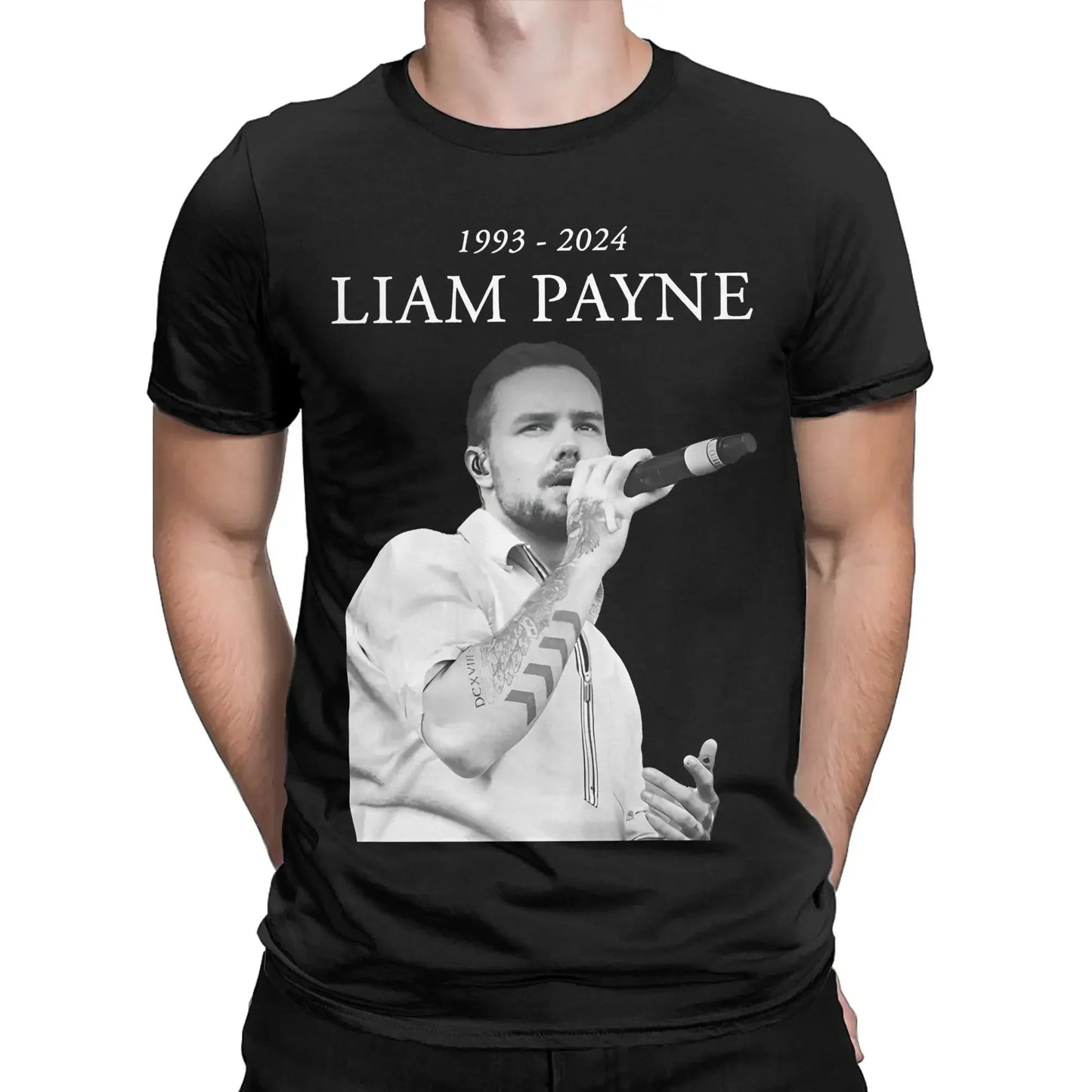 1993-2024 Liam Payne memories RIP  Tee Shirt for Men Women Graphic Printing T Shirts  100% Cotton Clothing