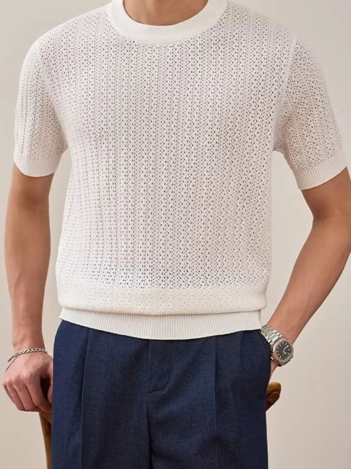 Men's Full Size Breathable Short Sleeve T-Shirt Plus Size