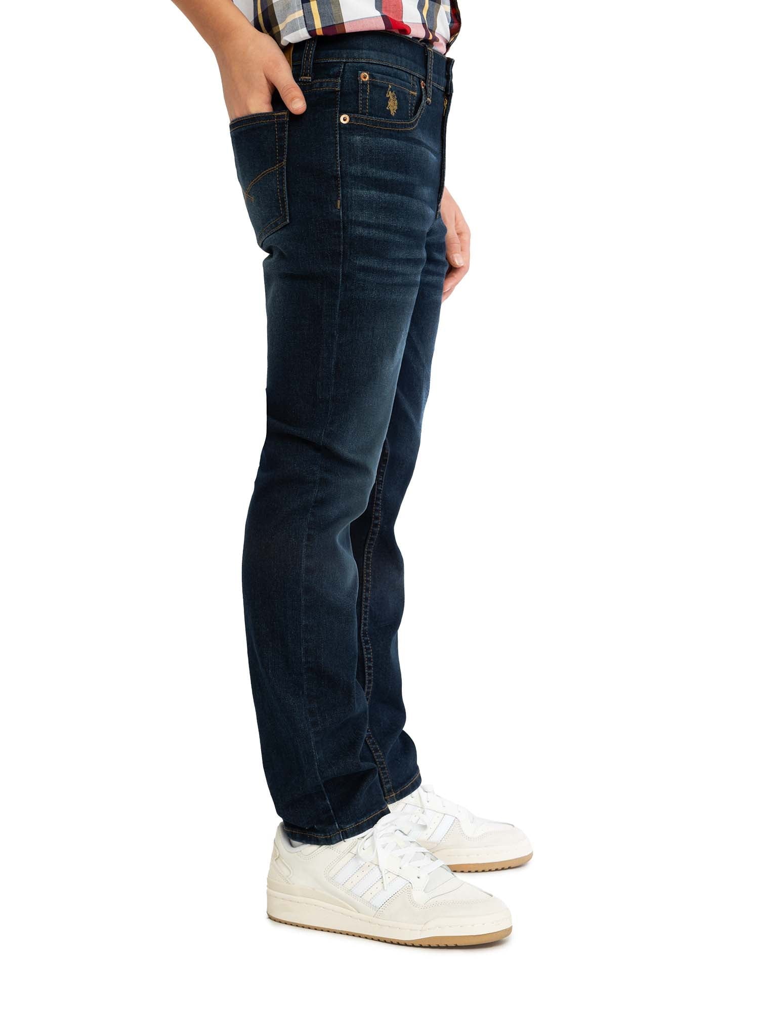 U.S. Polo Assn. Boys Straight Knit Denim Jean, Sizes 4-18