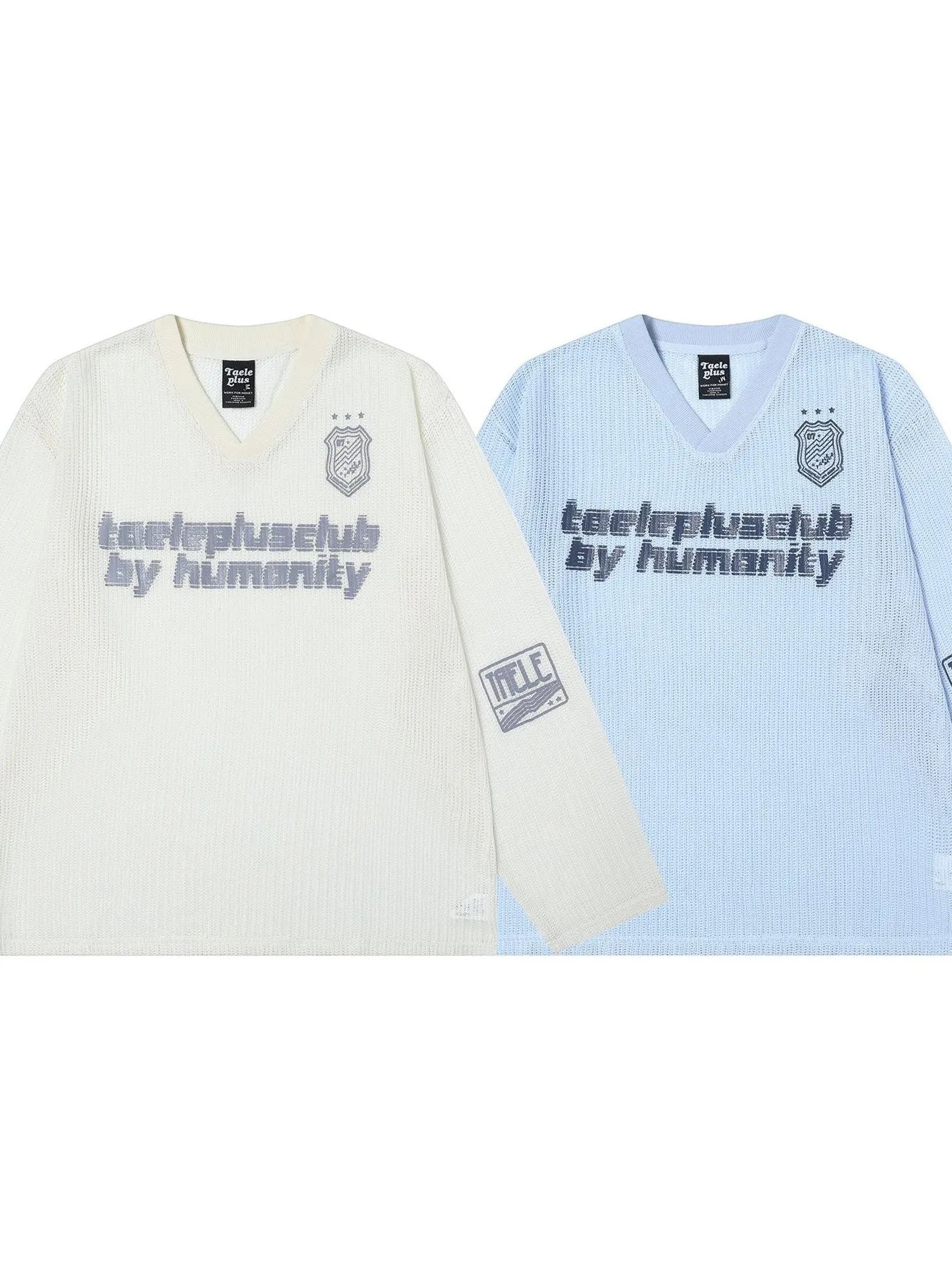 Men's V-Neck Graphic Mesh T-Shirt