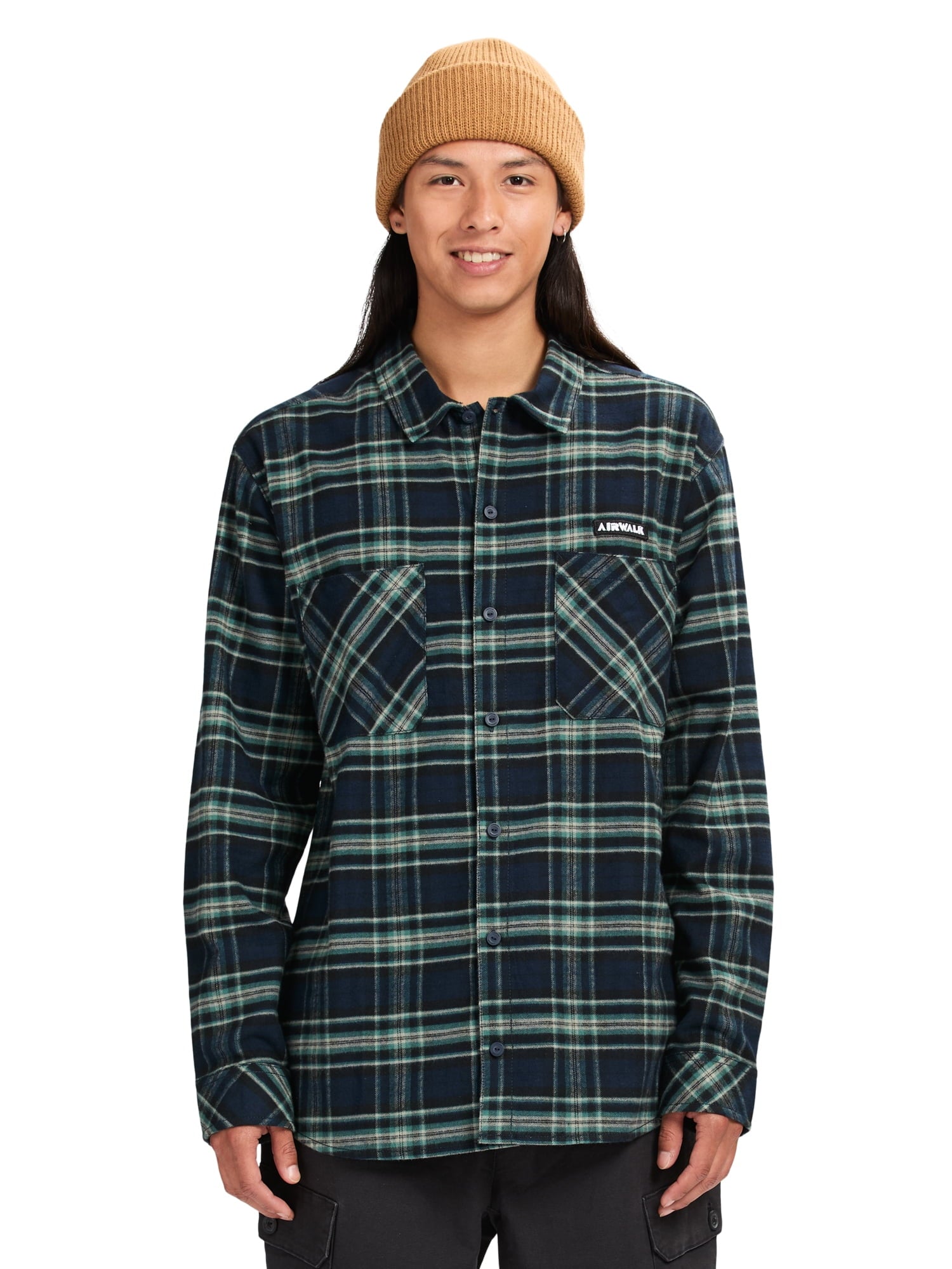 Airwalk Men's & Big Men's Long-Sleeve Flannel Shirt, Sizes XS-3XL