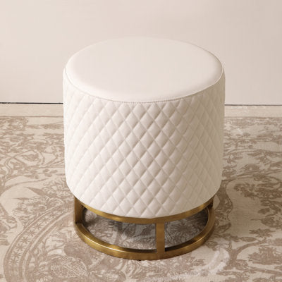 Latitude Run Solid Wood Accent Stool Vanity Stool