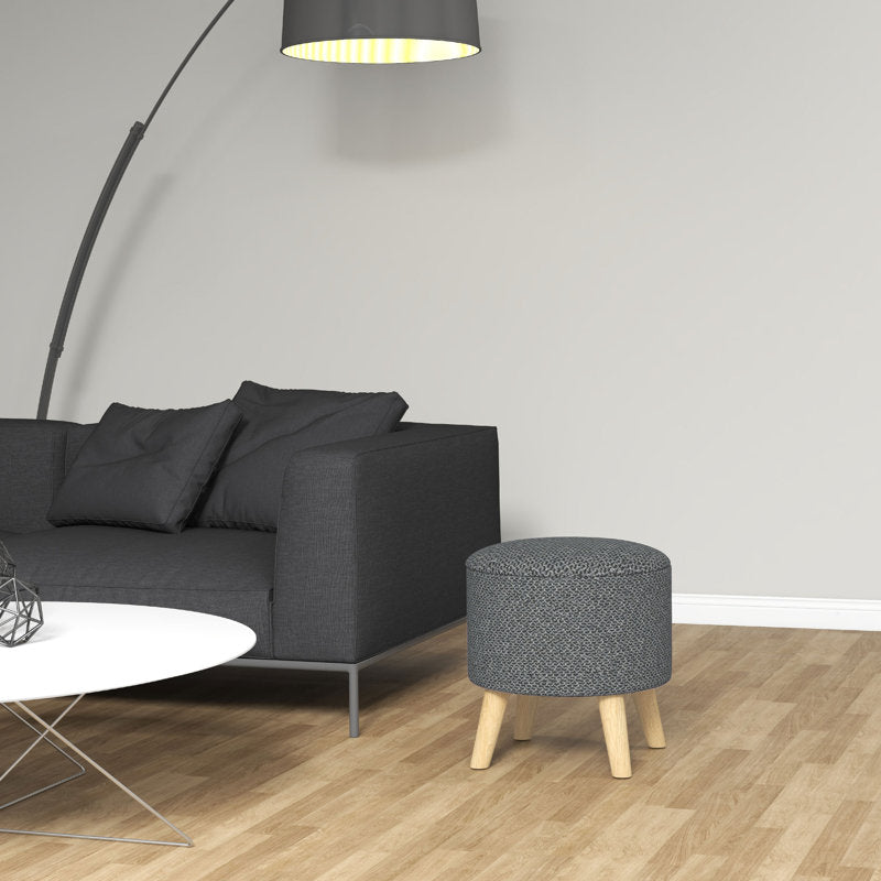 Round Storage Ottoman