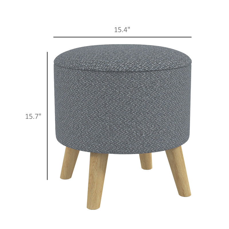 Round Storage Ottoman