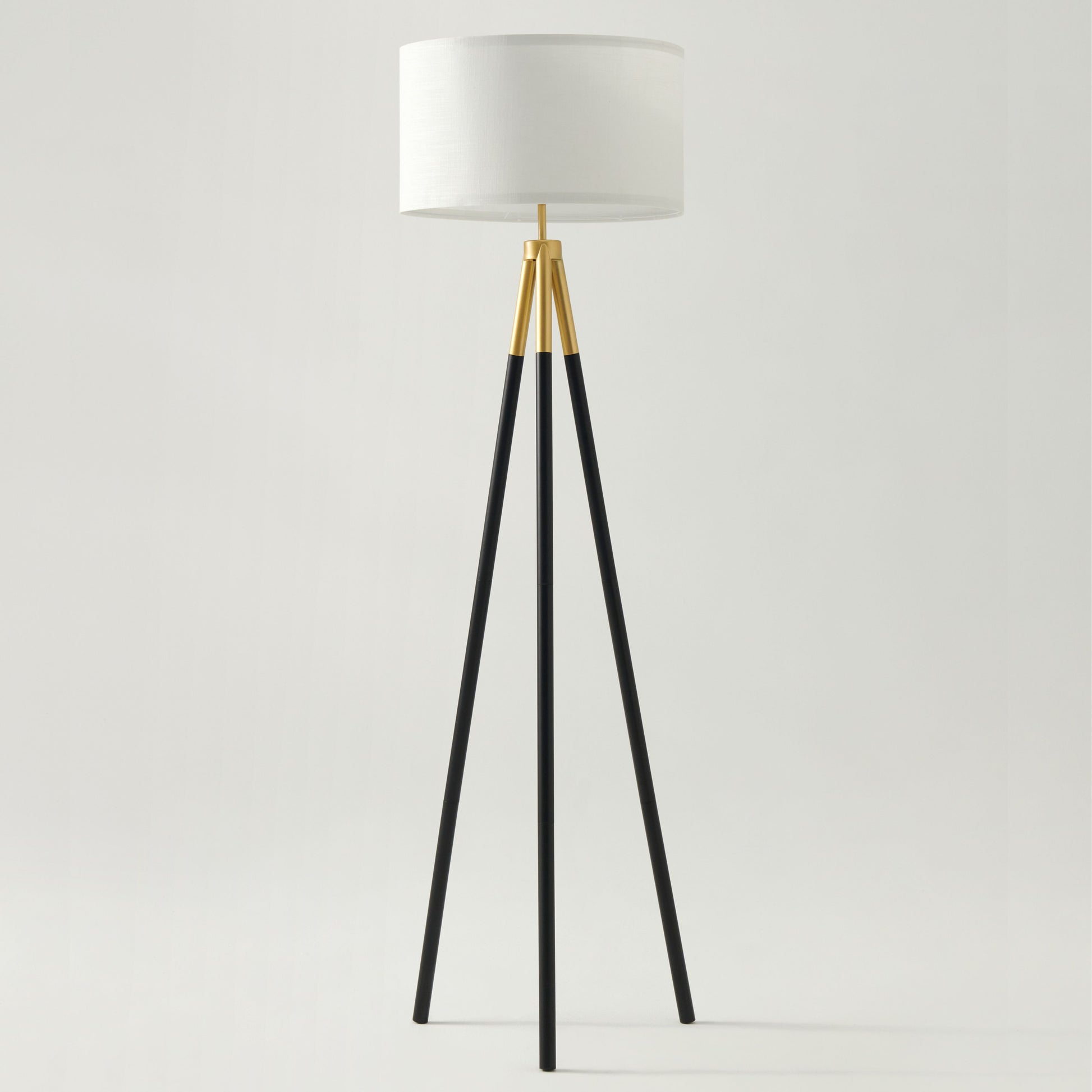 Brightech Levi 61" Mid-Century Modern Gold Tripod Floor Lamp