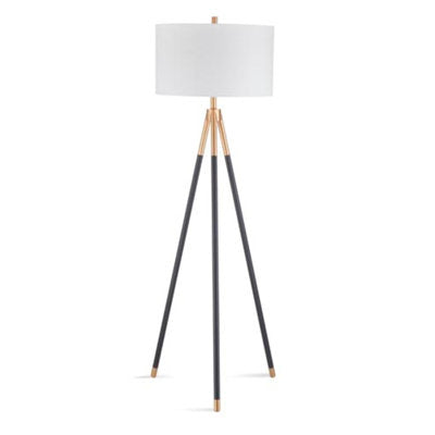 Brightech Levi 61" Mid-Century Modern Gold Tripod Floor Lamp