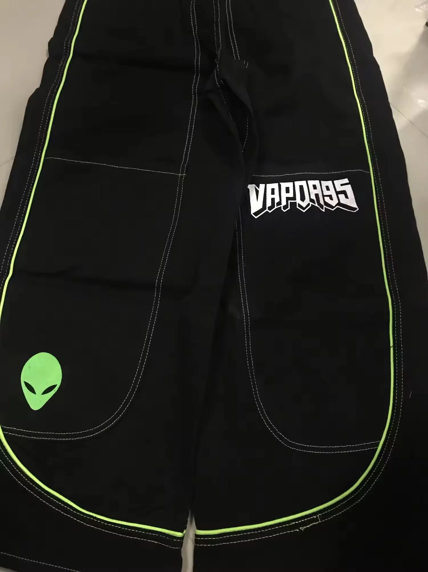 Jeans Spring and Autumn European and American wide-leg loose alien pattern trousers 