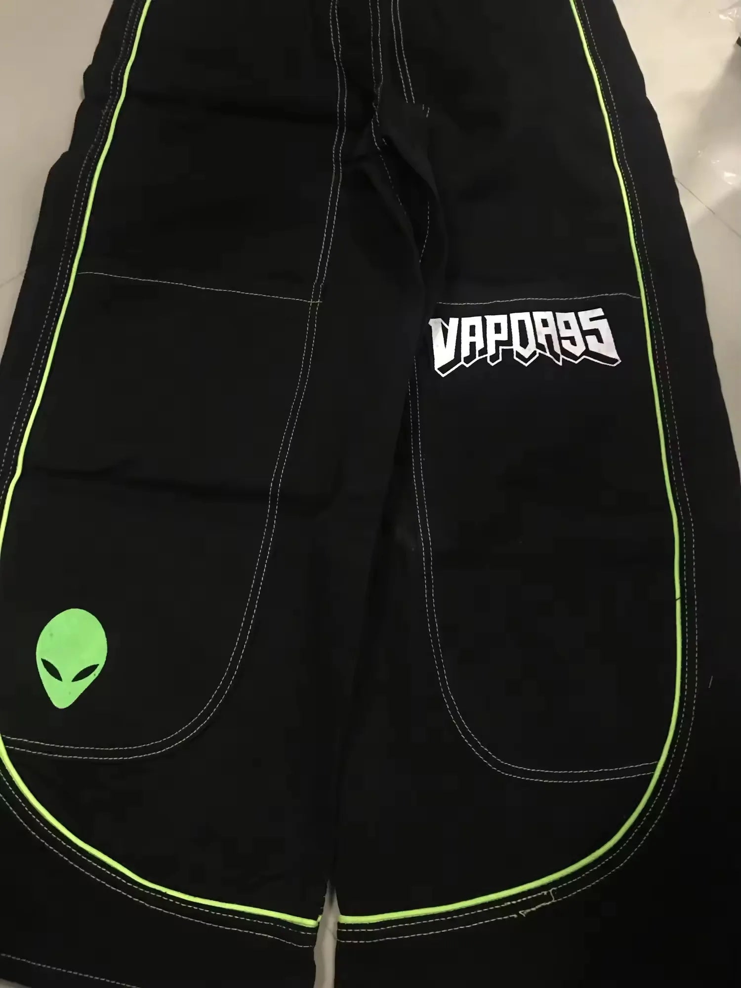 Jeans Spring and Autumn European and American wide-leg loose alien pattern trousers 