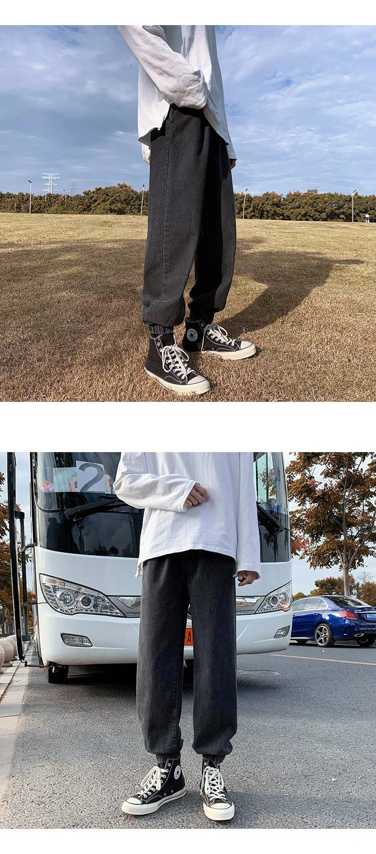 Jeans men Jeans Man Loose Joggers Streetwear Harem Jeans Cargo Pants