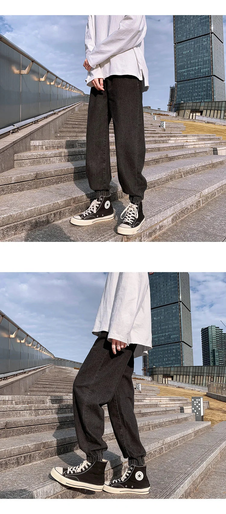 Jeans men Jeans Man Loose Joggers Streetwear Harem Jeans Cargo Pants