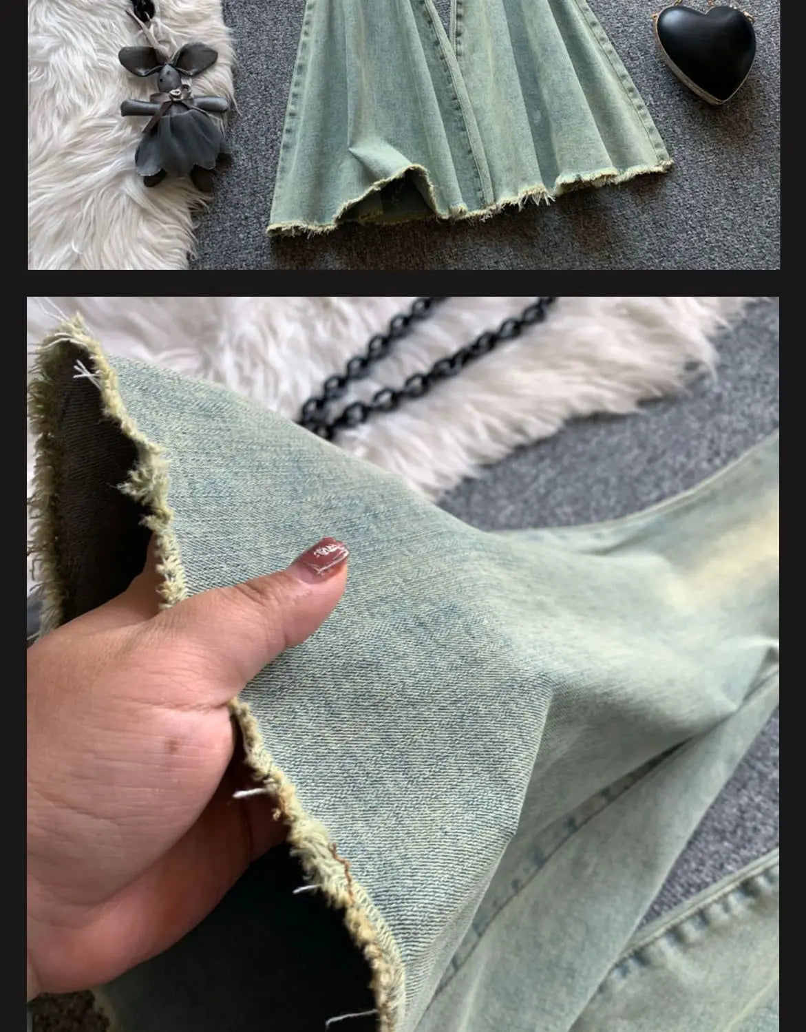 Jeans Women Autumn Chic Daily Flare Trousers 