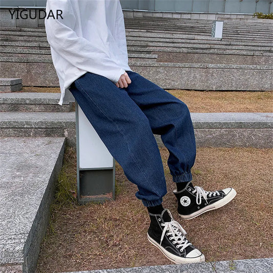Jeans men Jeans Man Loose Joggers Streetwear Harem Jeans Cargo Pants