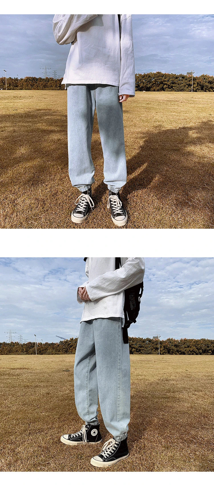 Jeans men Jeans Man Loose Joggers Streetwear Harem Jeans Cargo Pants