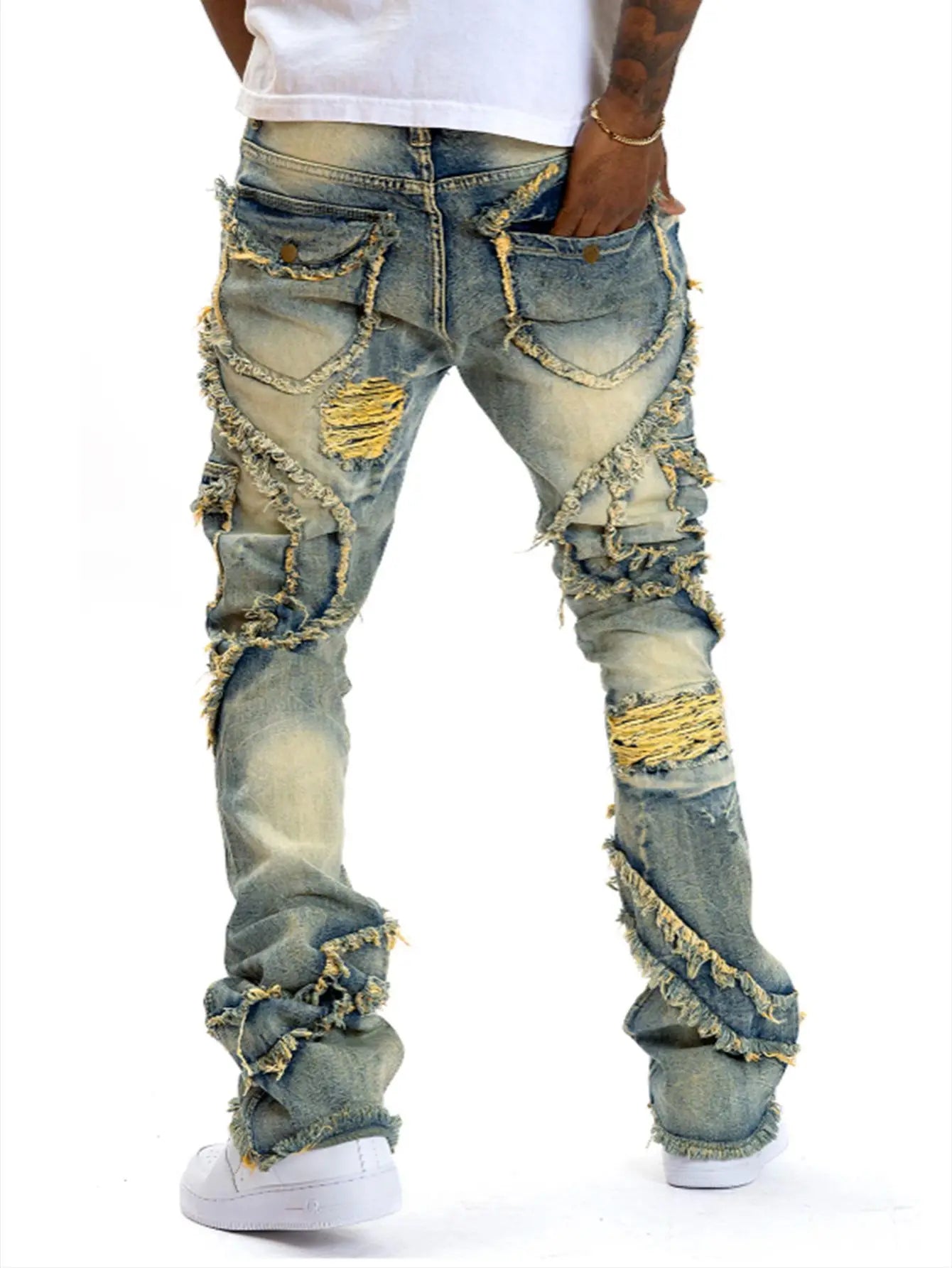  European and American men's casual jeans