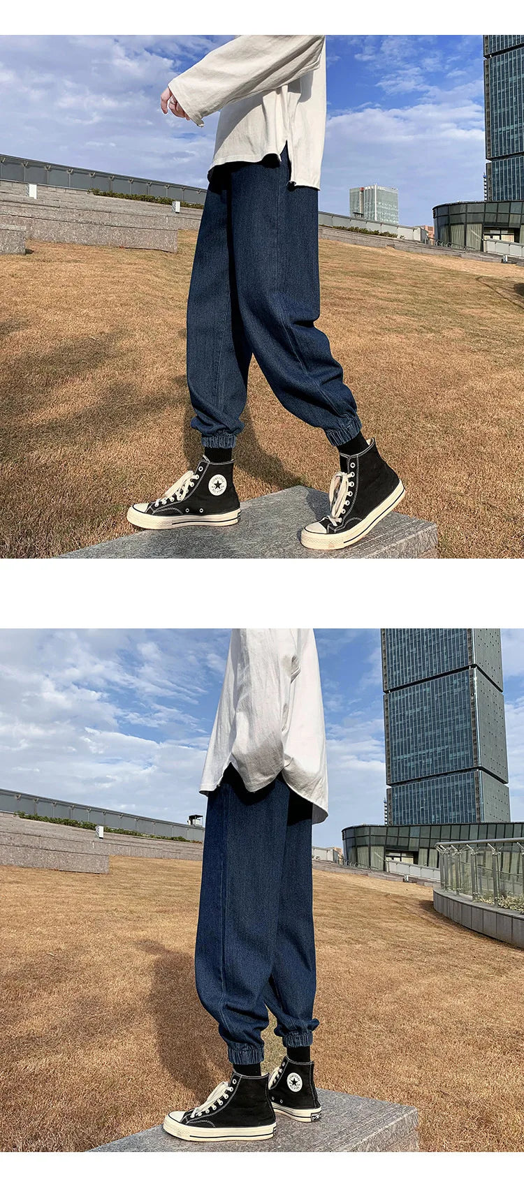 Jeans men Jeans Man Loose Joggers Streetwear Harem Jeans Cargo Pants