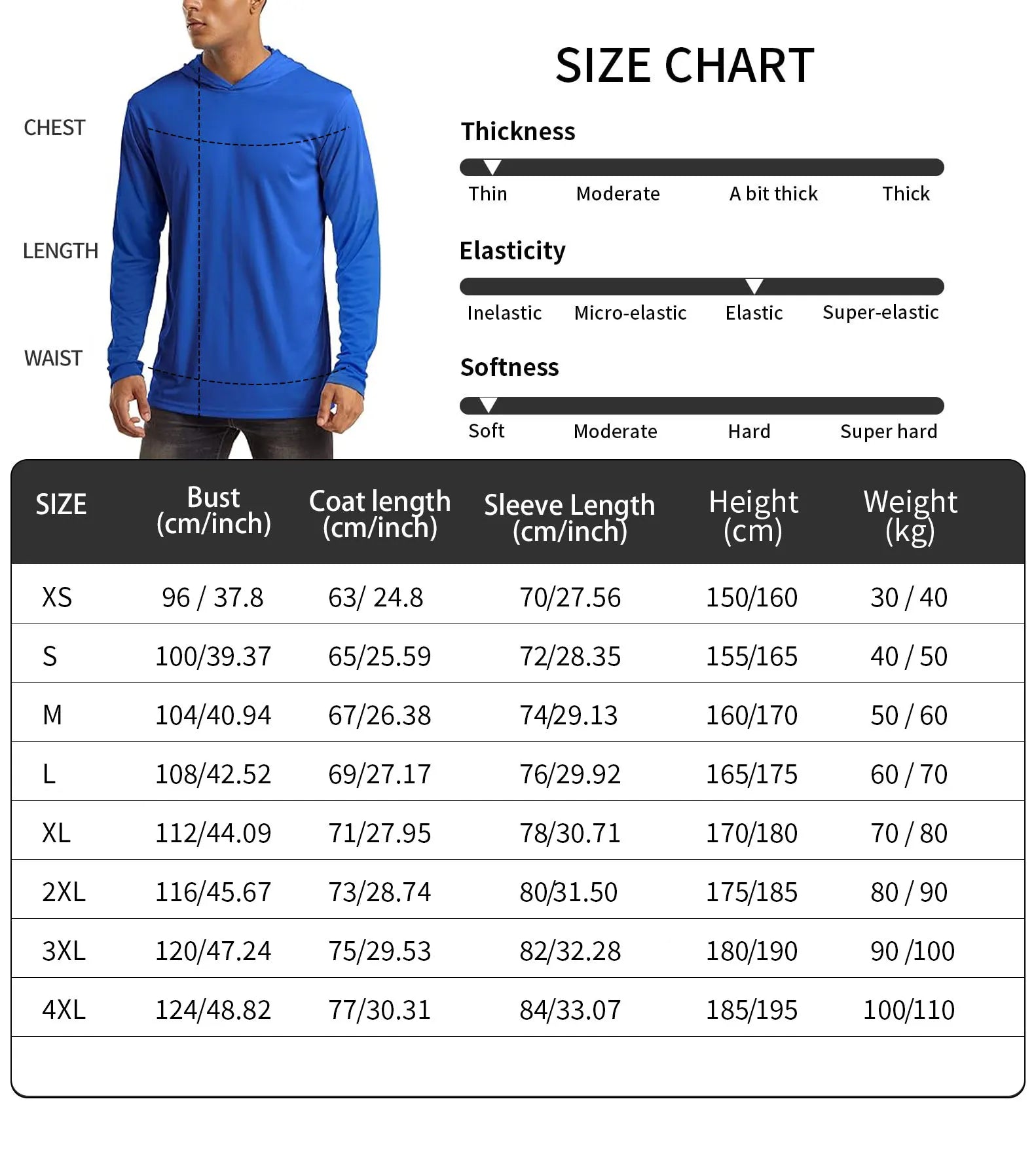 USA 2025 Men's Hooded Long Sleeve Performance Fishing Shirts Jersey For Fishing UV Hoodies Clothing Camiseta De Pesca Tops