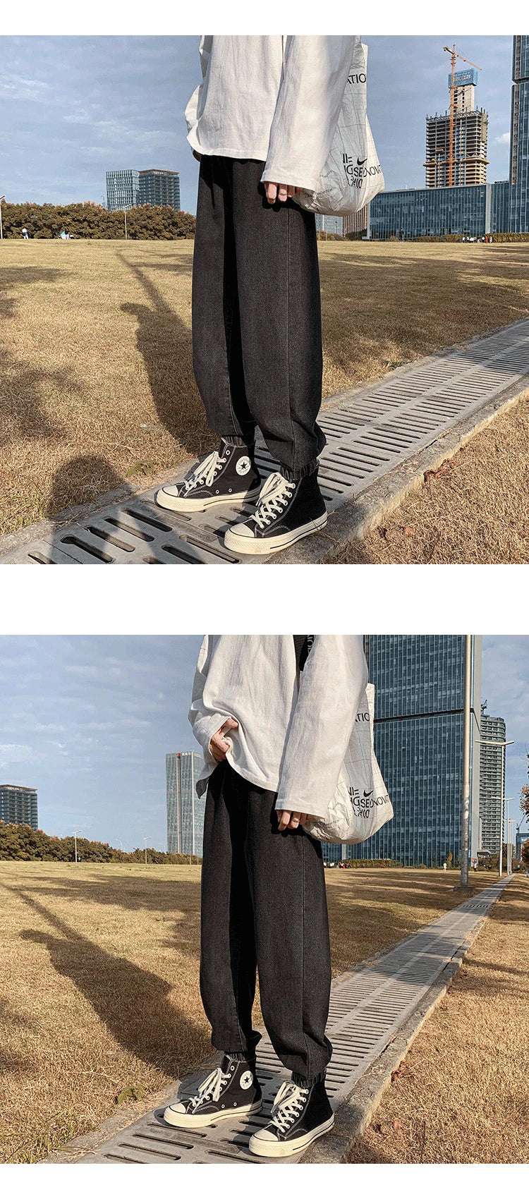 Jeans men Jeans Man Loose Joggers Streetwear Harem Jeans Cargo Pants