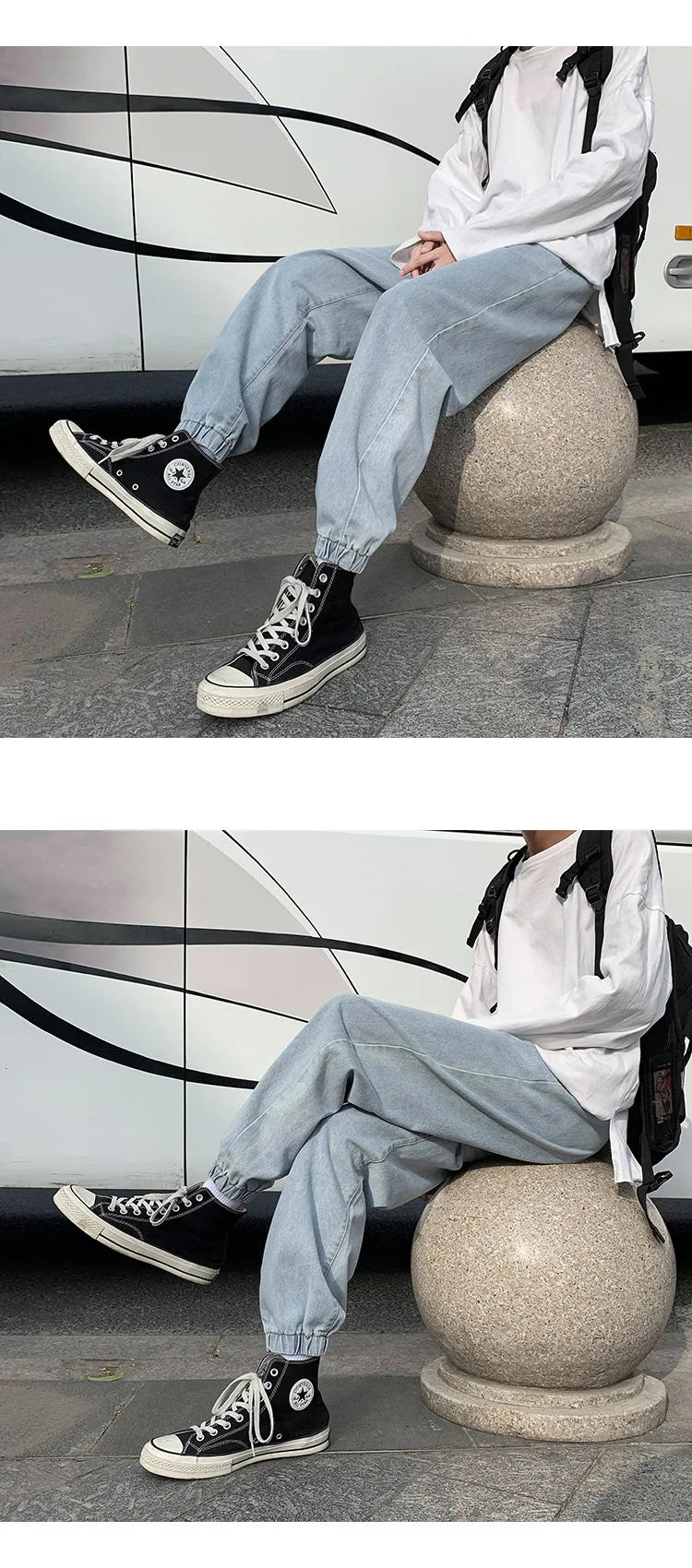 Jeans men Jeans Man Loose Joggers Streetwear Harem Jeans Cargo Pants