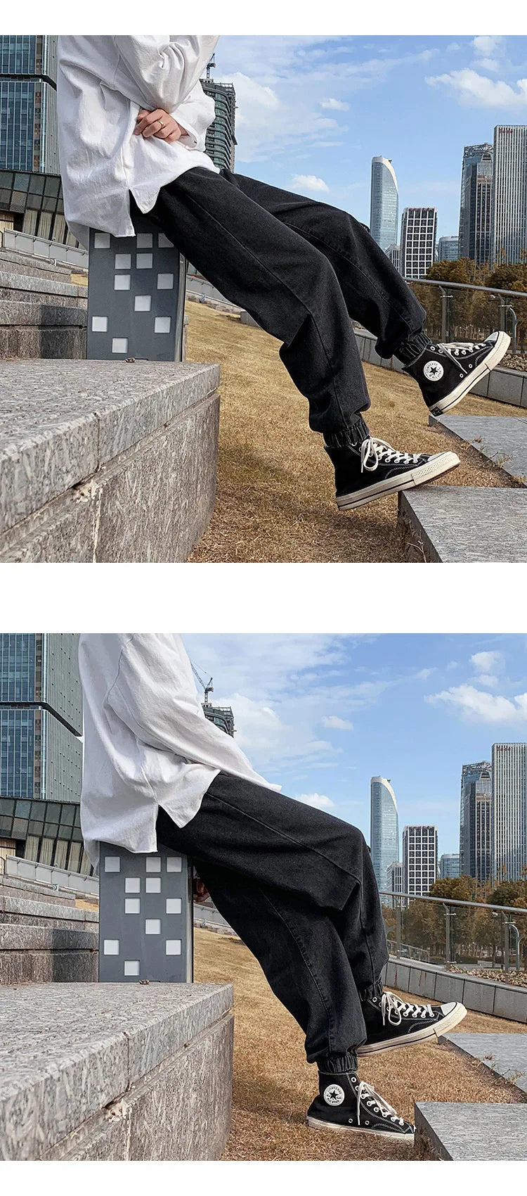 Jeans men Jeans Man Loose Joggers Streetwear Harem Jeans Cargo Pants