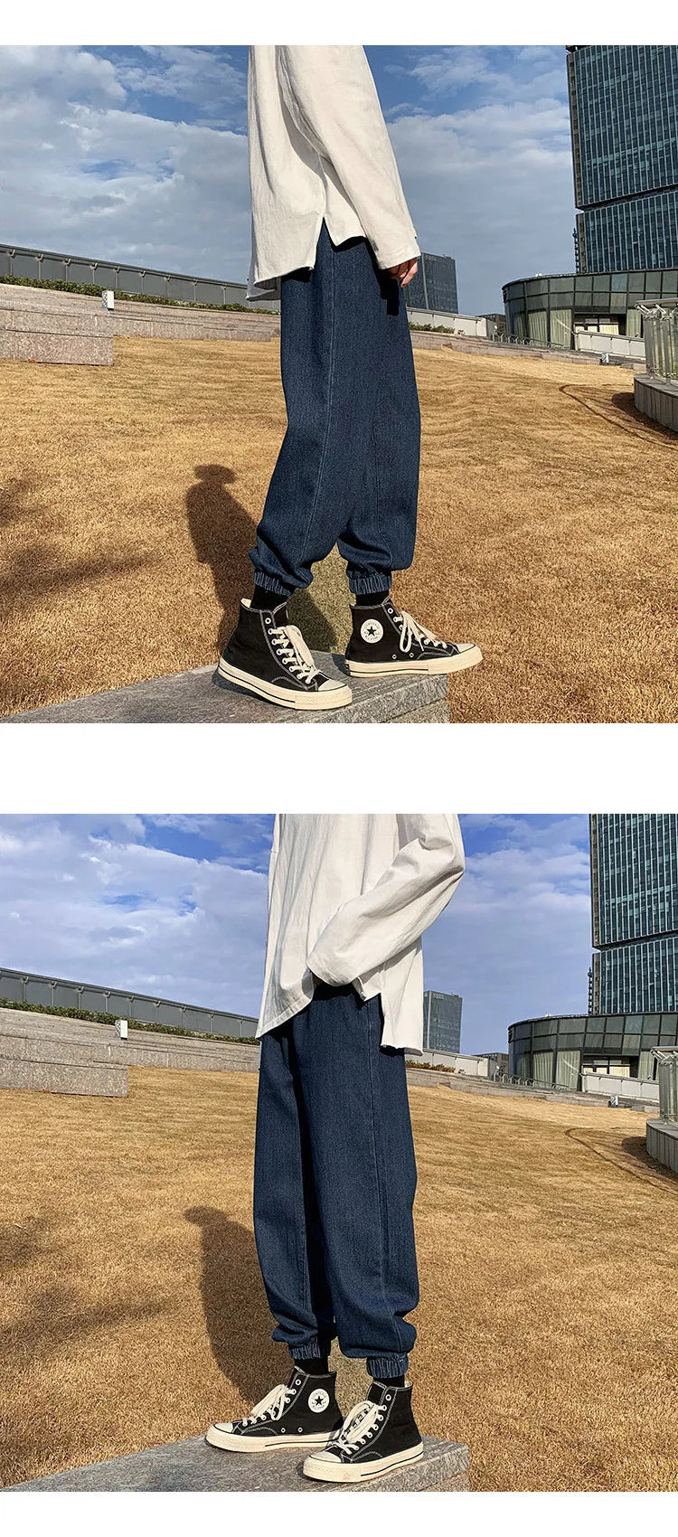 Jeans men Jeans Man Loose Joggers Streetwear Harem Jeans Cargo Pants