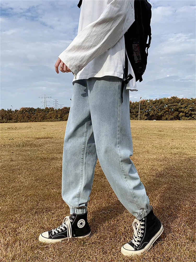 Jeans men Jeans Man Loose Joggers Streetwear Harem Jeans Cargo Pants