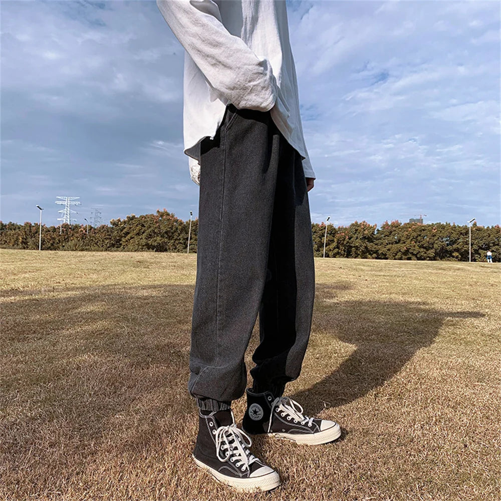 Jeans men Jeans Man Loose Joggers Streetwear Harem Jeans Cargo Pants