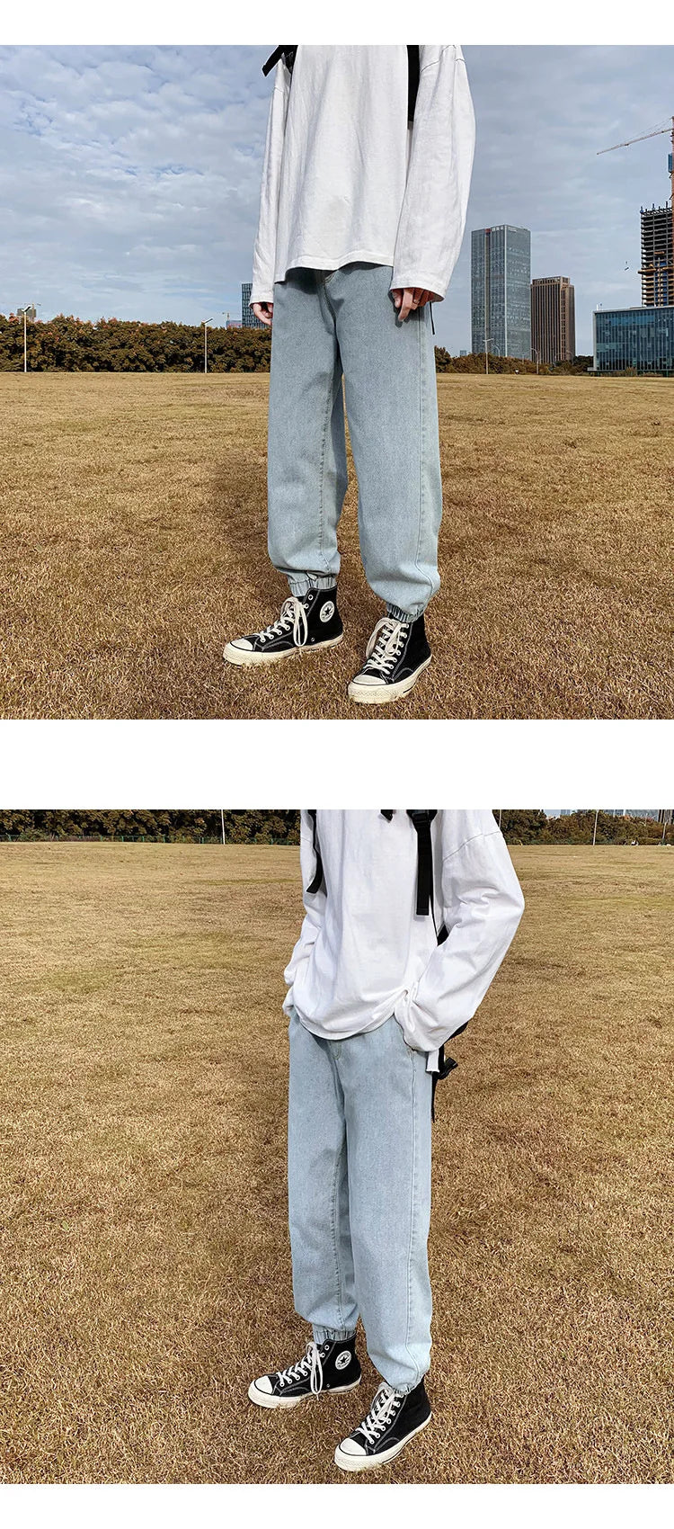 Jeans men Jeans Man Loose Joggers Streetwear Harem Jeans Cargo Pants