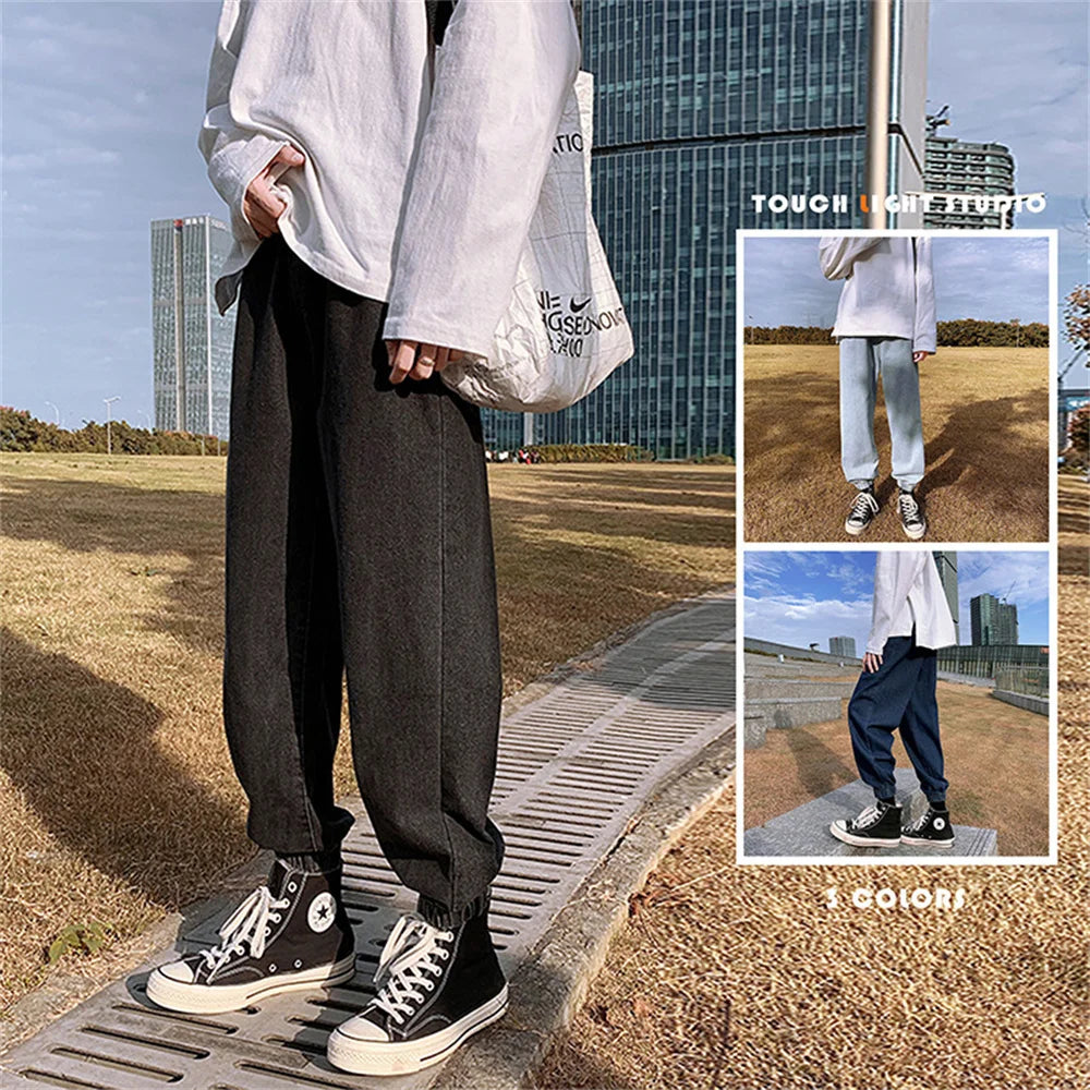 Jeans men Jeans Man Loose Joggers Streetwear Harem Jeans Cargo Pants