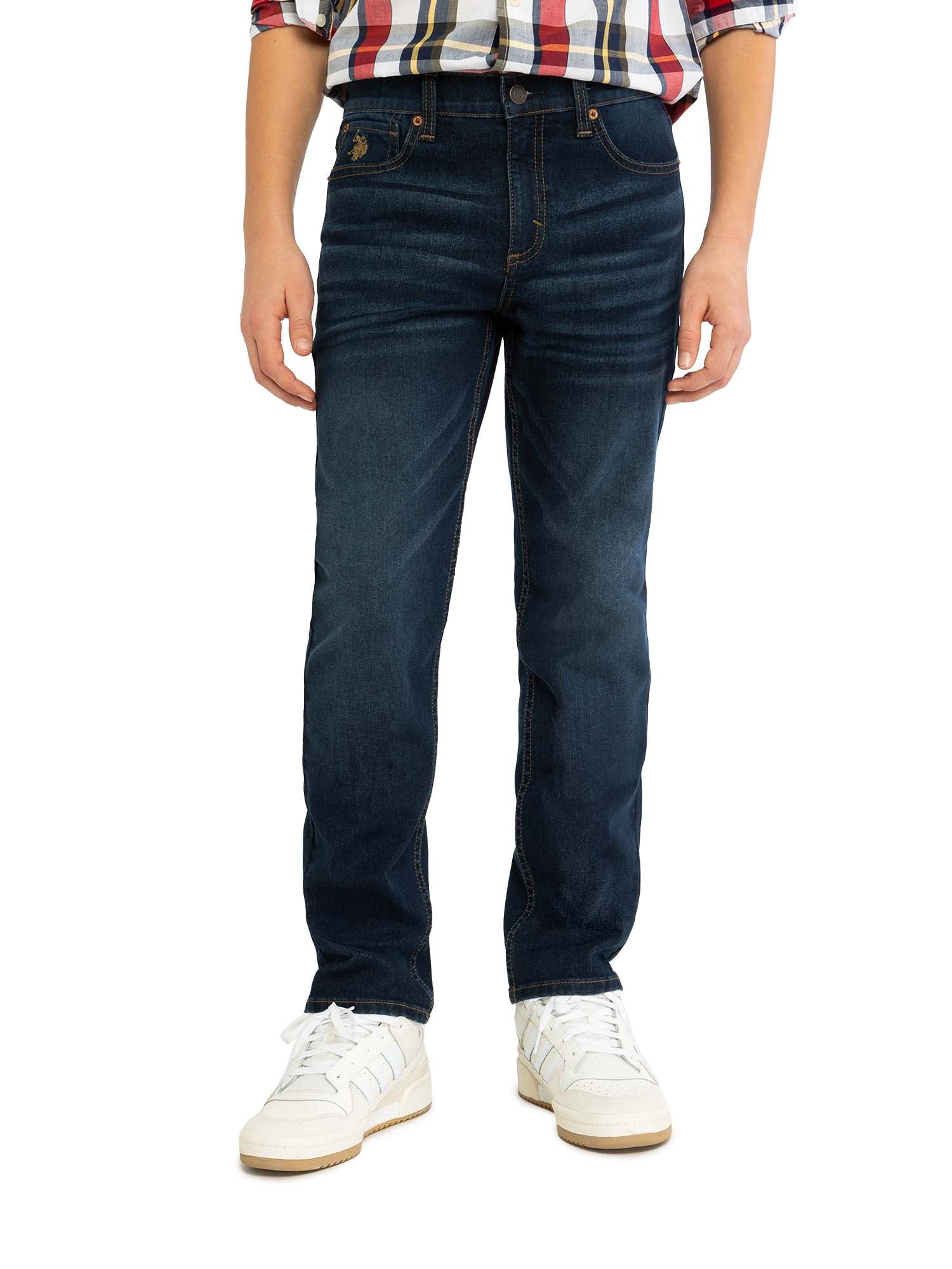 U.S. Polo Assn. Boys Straight Knit Denim Jean, Sizes 4-18