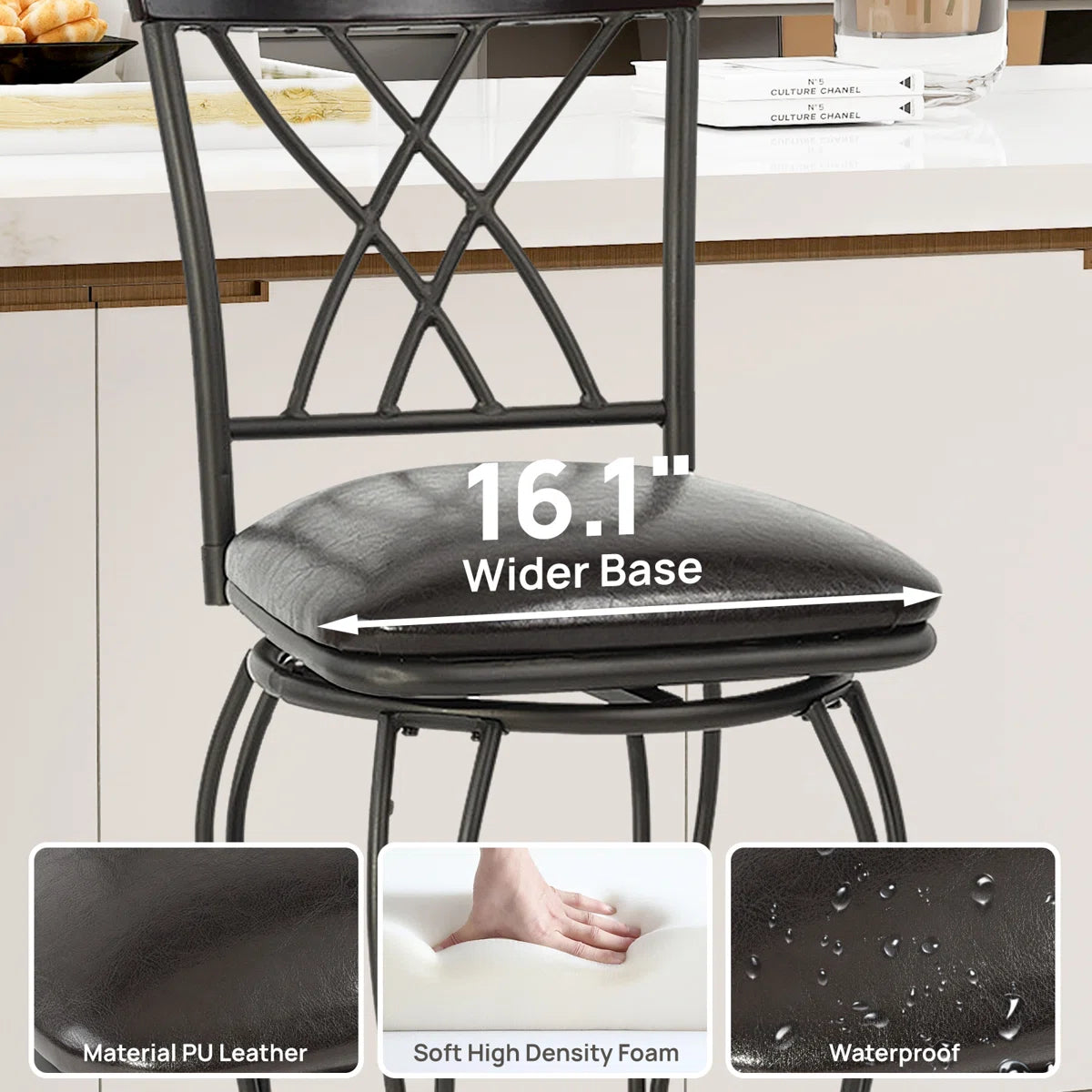 Classic Country Counter Height Bar Stool