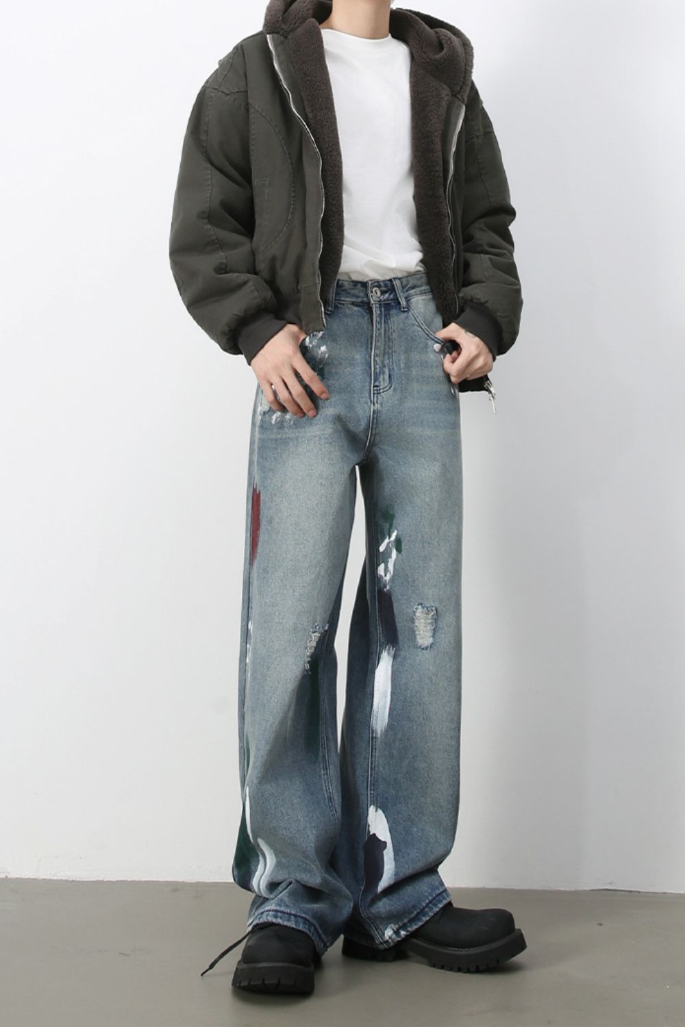 Men's Paint Loose Jeans