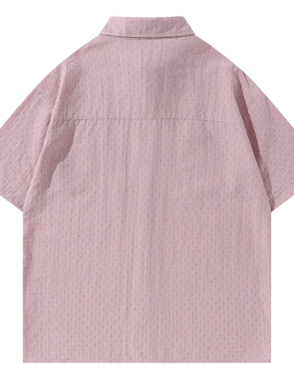 Men's Striped Short Sleeve Button-Up Shirt