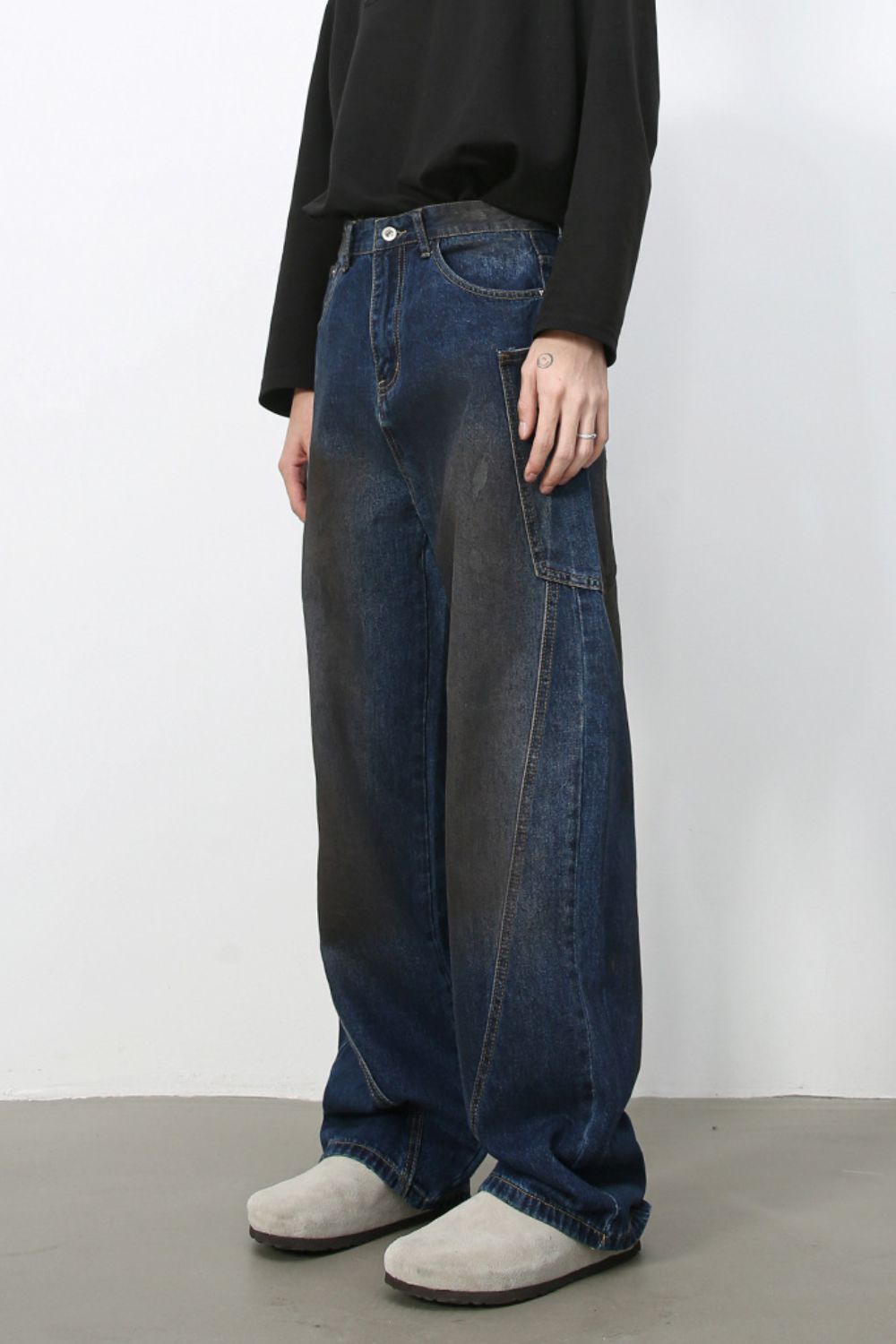 Men's Baggy Jeans with Pockets