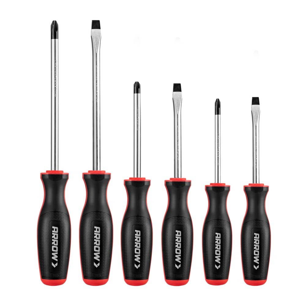 Chrome Vanadium Steel Screwdriver Set, 6 Pieces