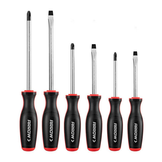 Chrome Vanadium Steel Screwdriver Set, 6 Pieces