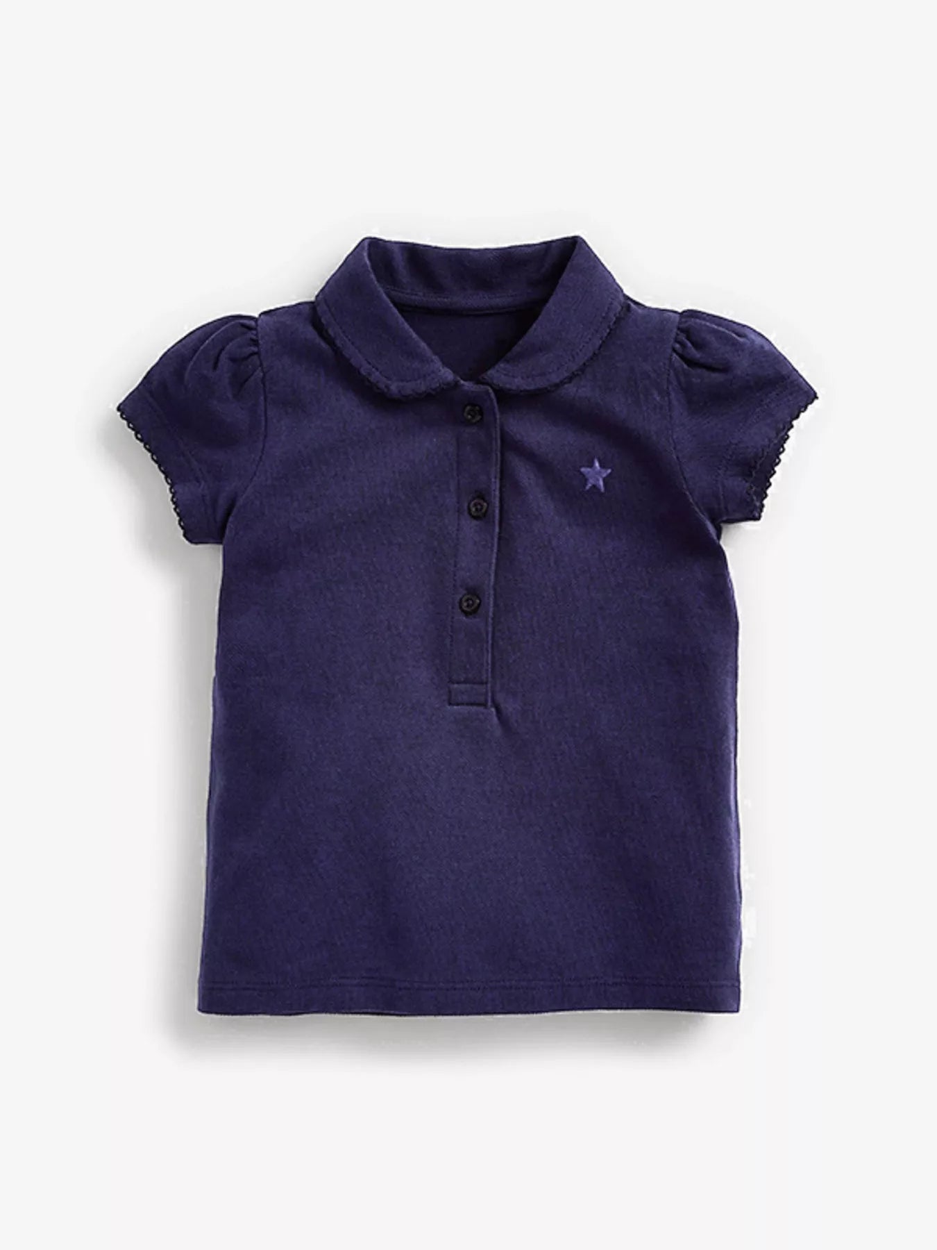 Children's Button Detail Short Sleeve Polo