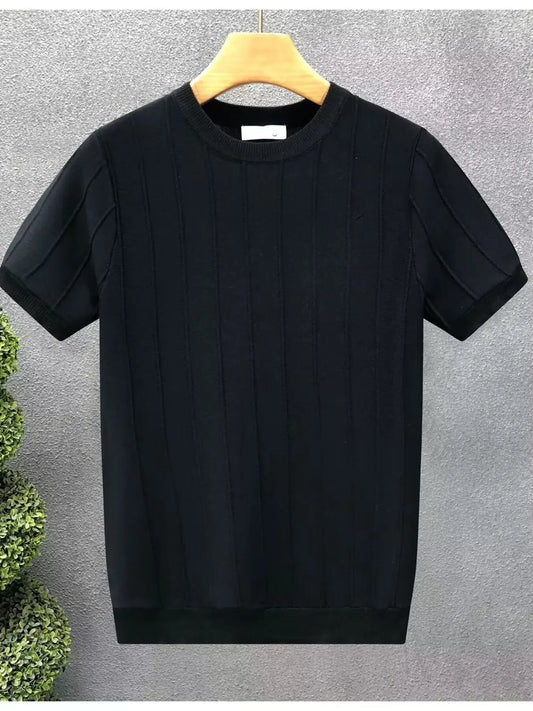 
Men's Full Size Round Neck Short Sleeve T-Shirt Plus Size