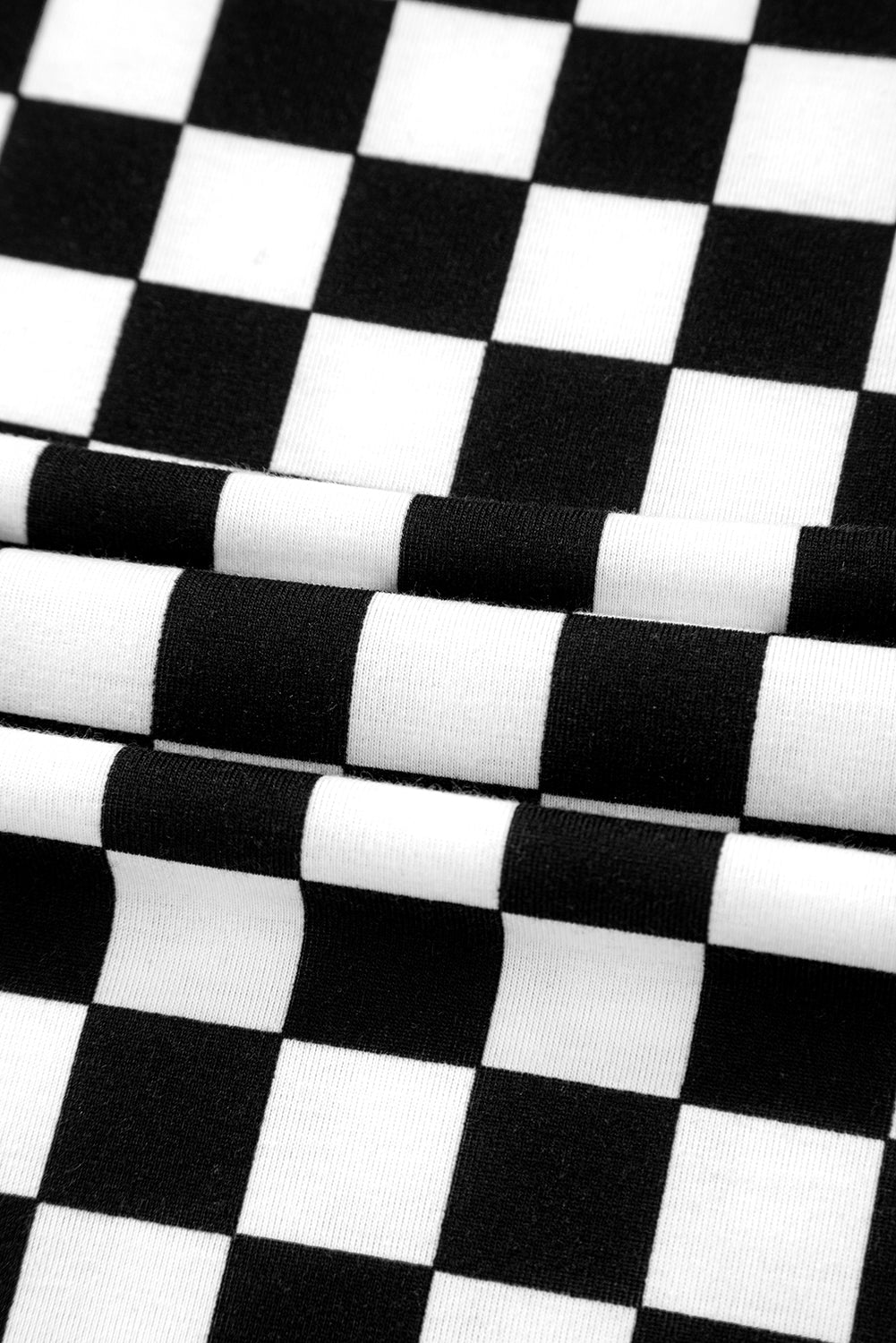 Beige Checkered Print Long Sleeve Loose Fit Pajama Set 