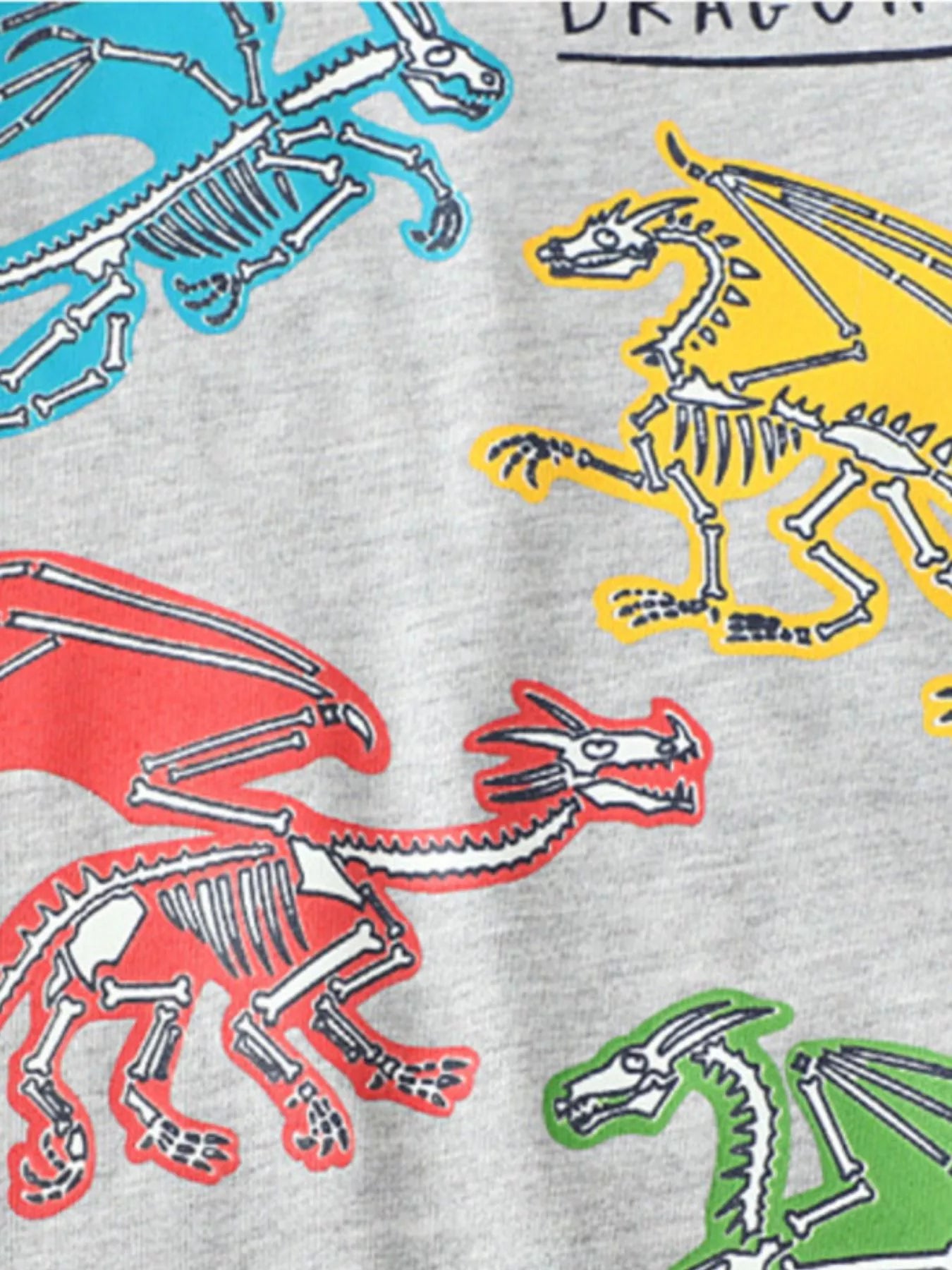 Children's Dinosaur Crew Neck Short Sleeve T-Shirt