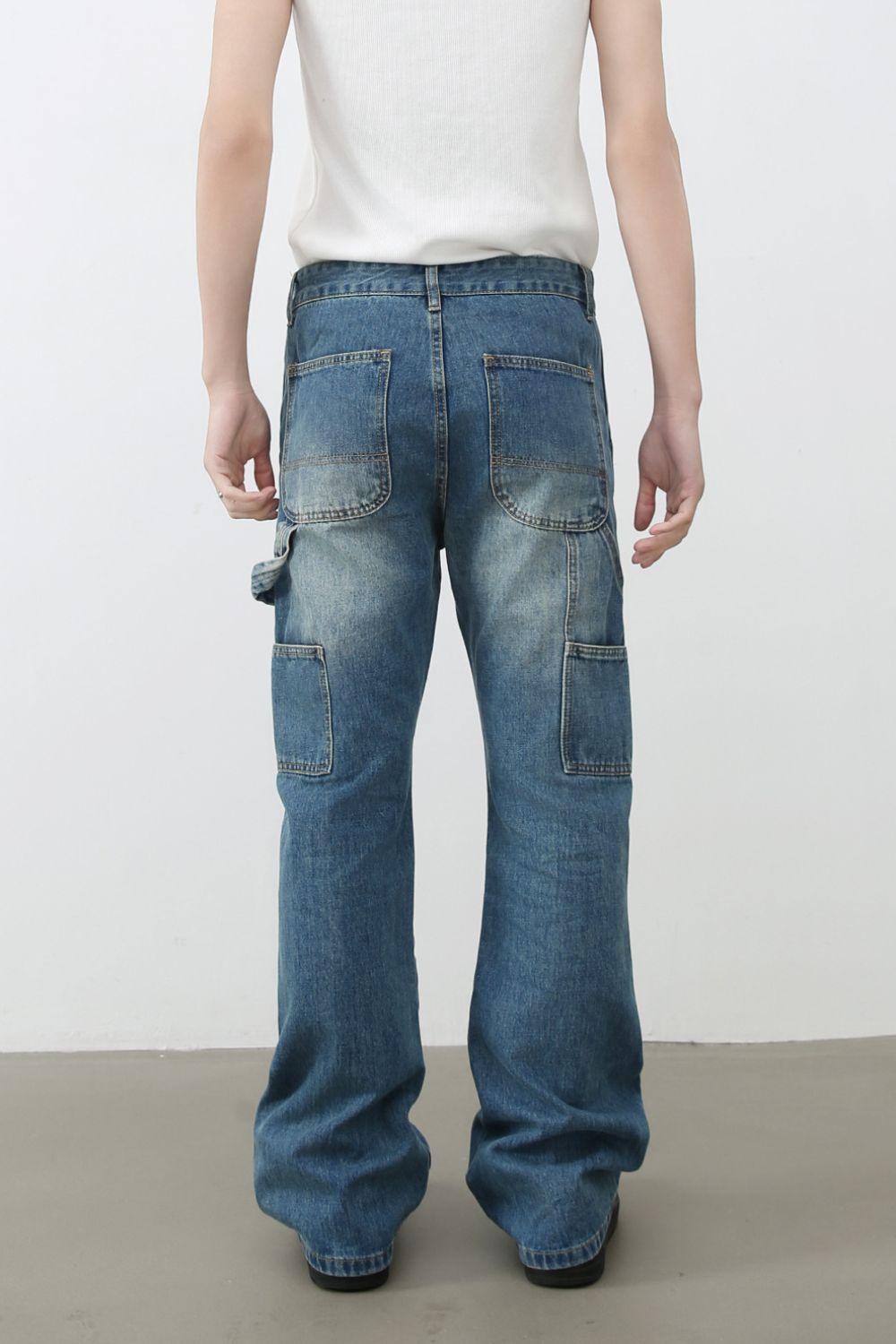 Men's Distressed Baggy Jeans