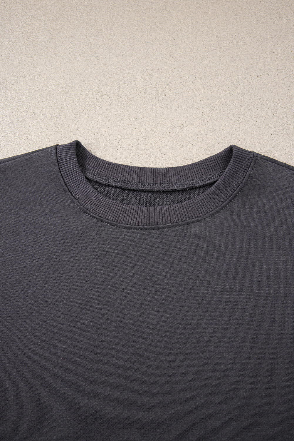 Black Preppy Striped Sleeve Loose Sweatshirt