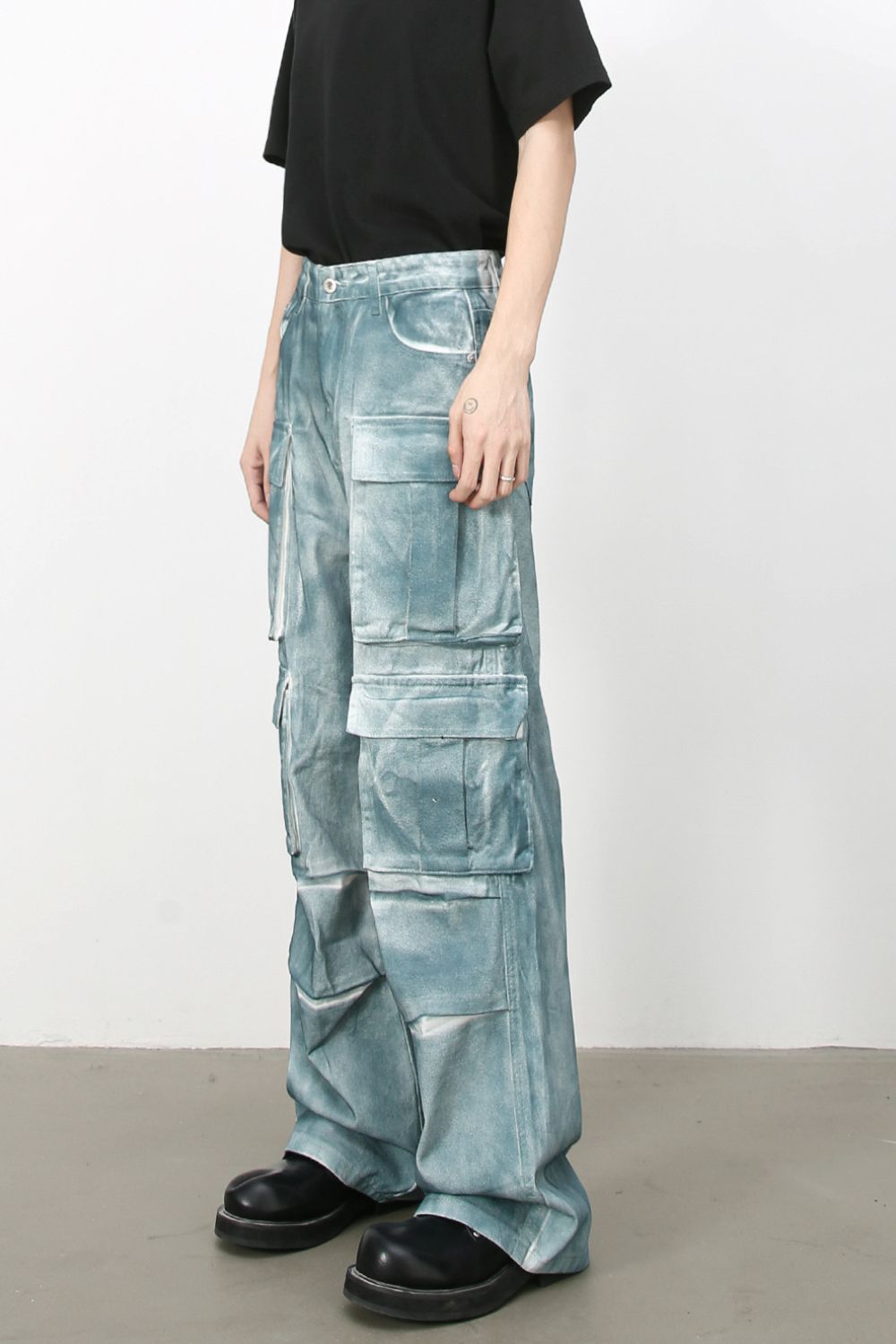 Men's Tie-Dye Cargo Jeans