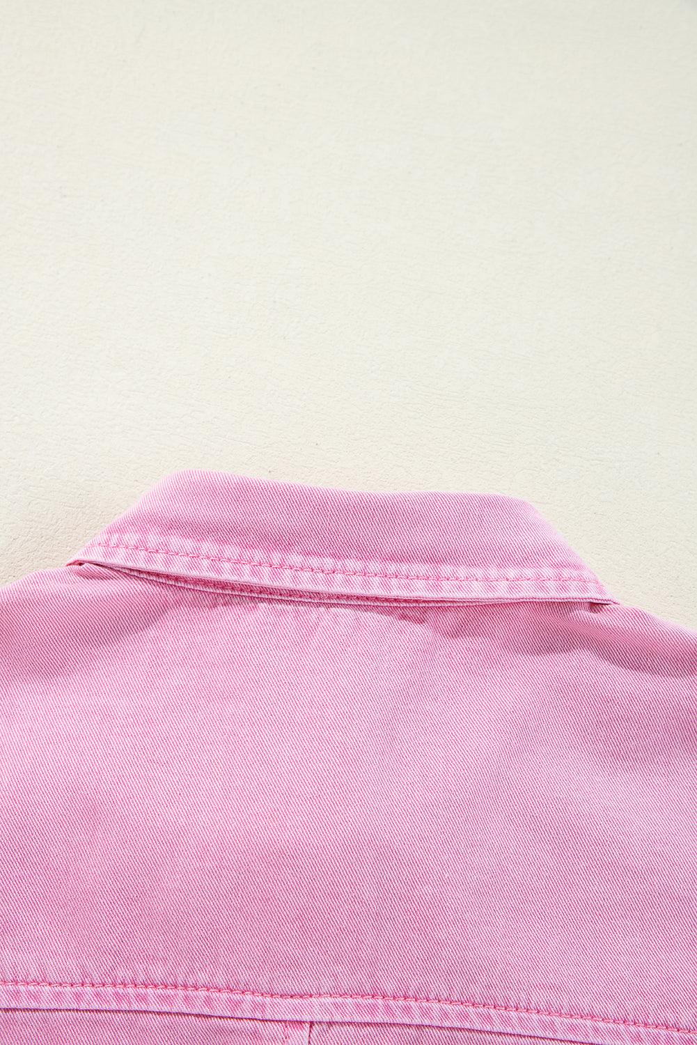 Orchid Petal Double Chest Pocket Denim Shirt Dress 