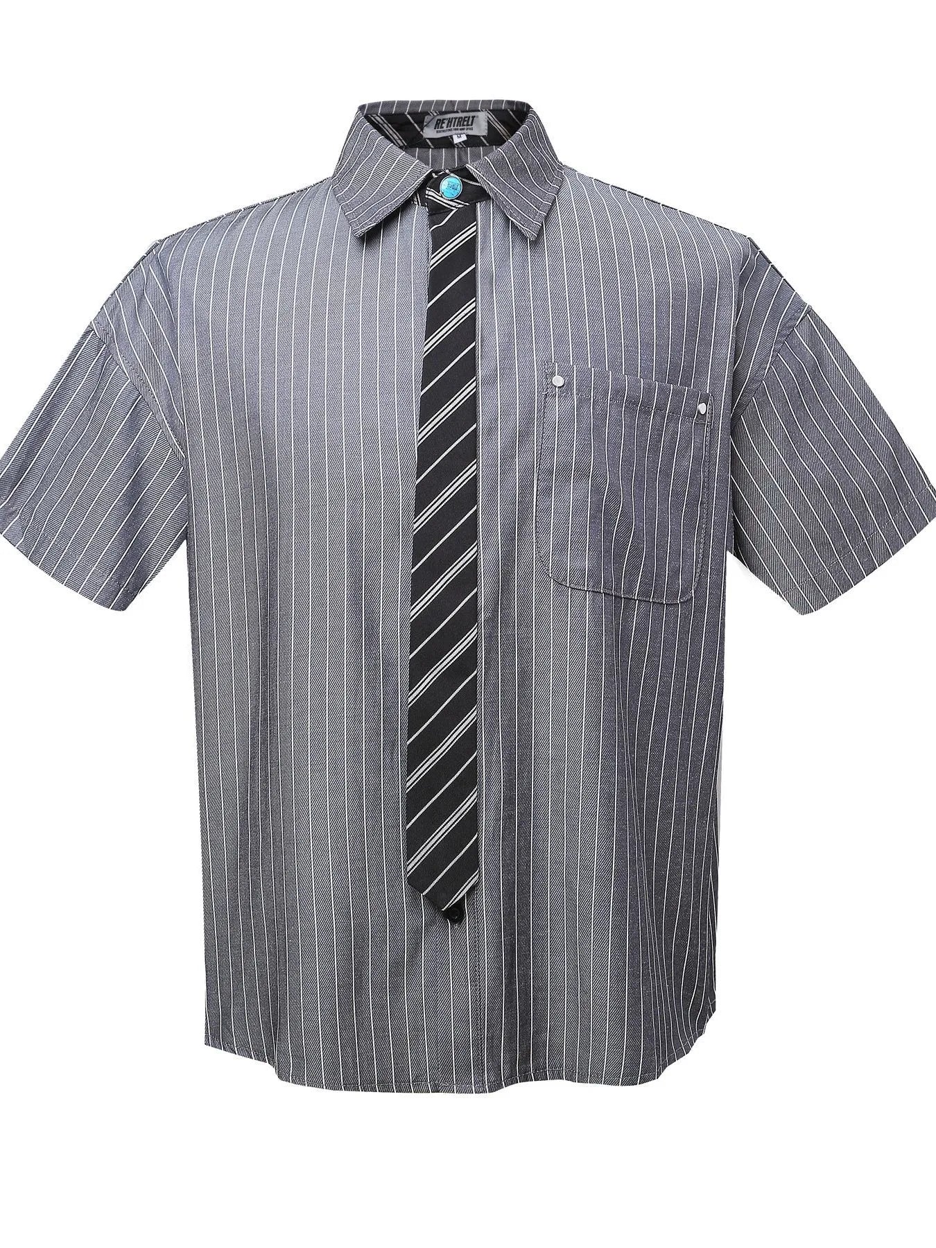 
Men's Striped Short Sleeve Shirt