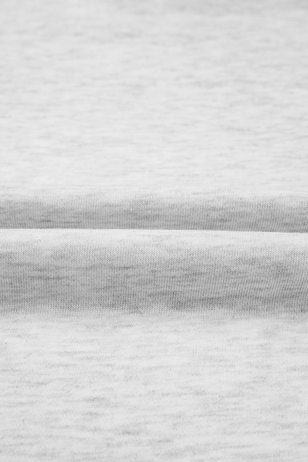 Light Grey Bow Embroidery Long Sleeve Pullover and High Waist Shorts Set 