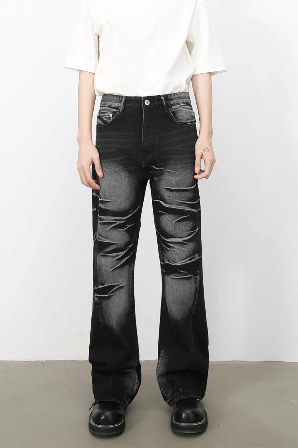 Men's Bootcut Jeans with Pockets