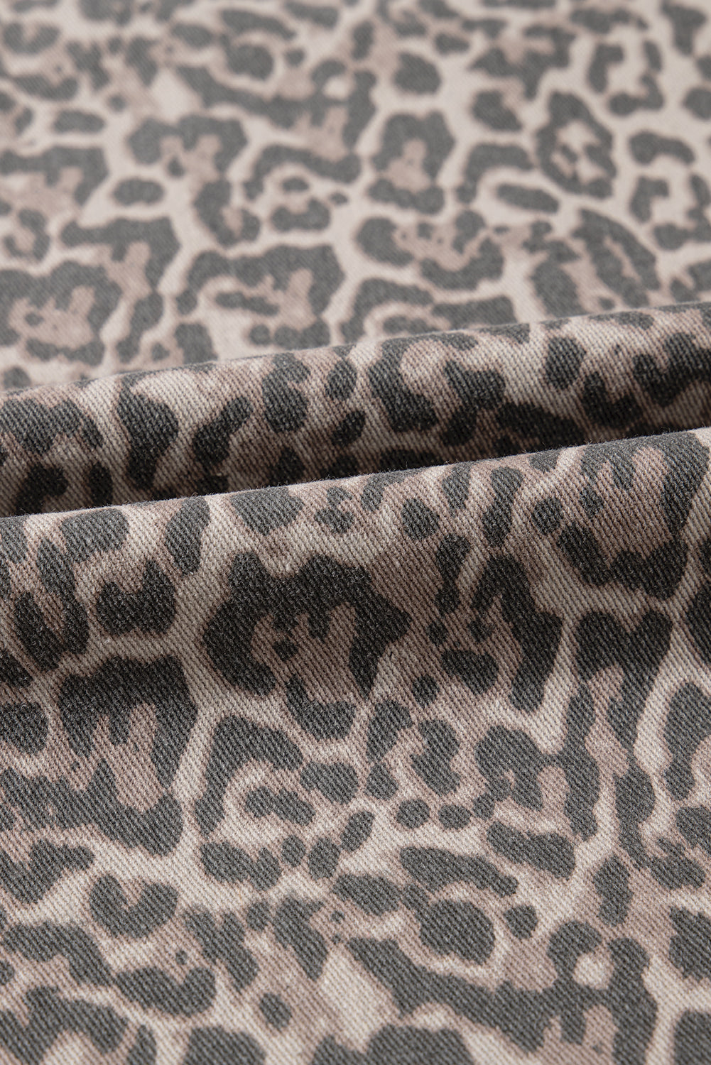 Leopard print fabric with a close-up view