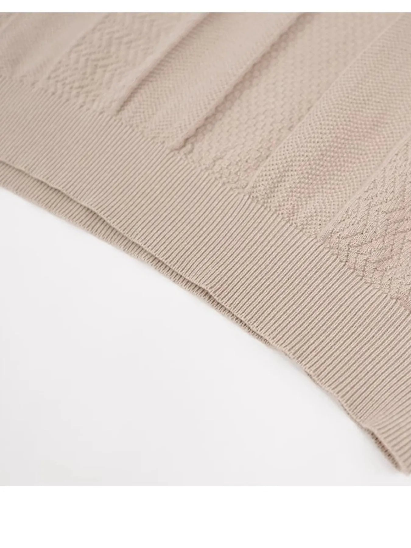 Men's Plus Size Textured Contrast Trim Short Sleeve Polo