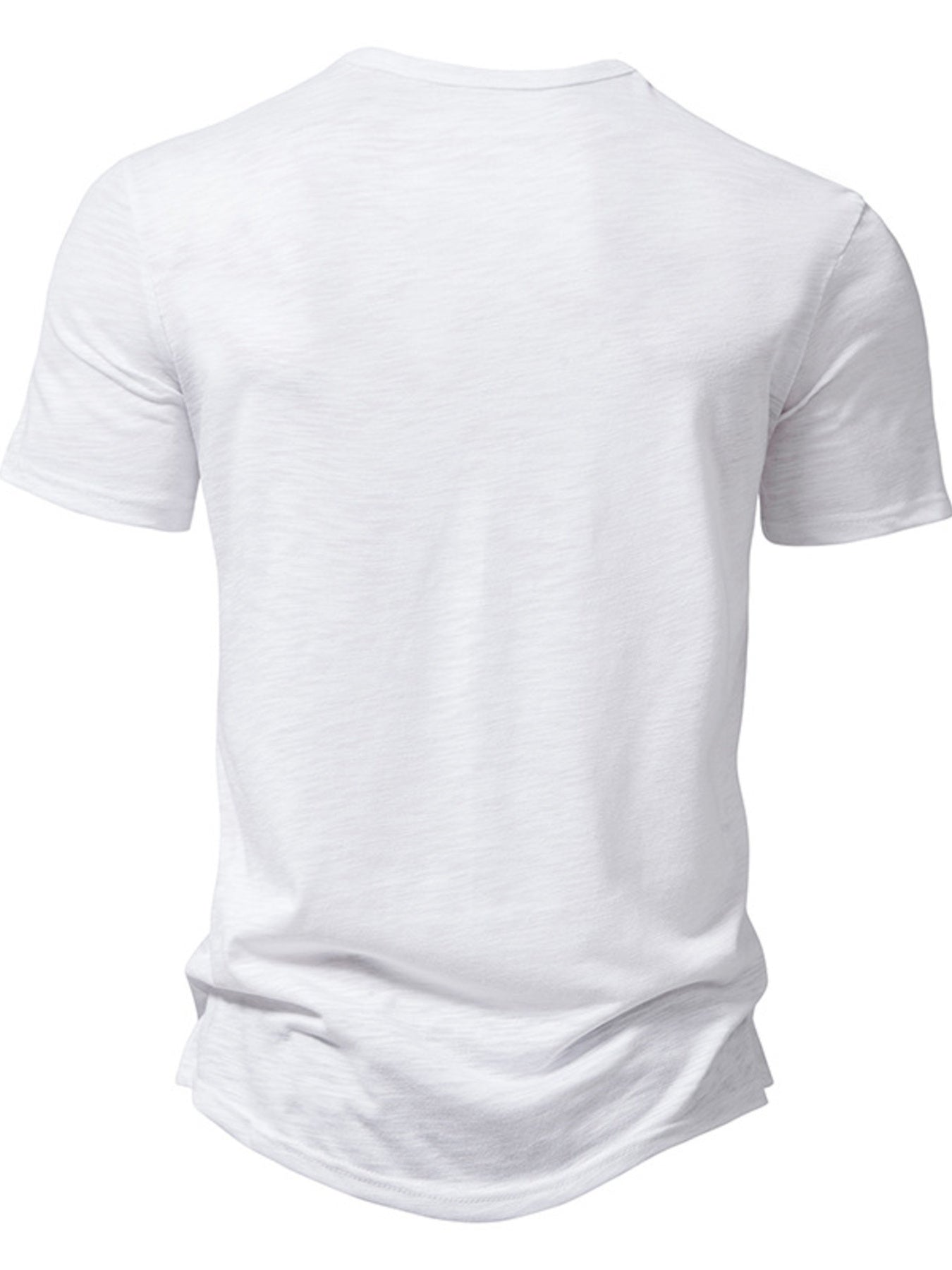 White t-shirt on a white background